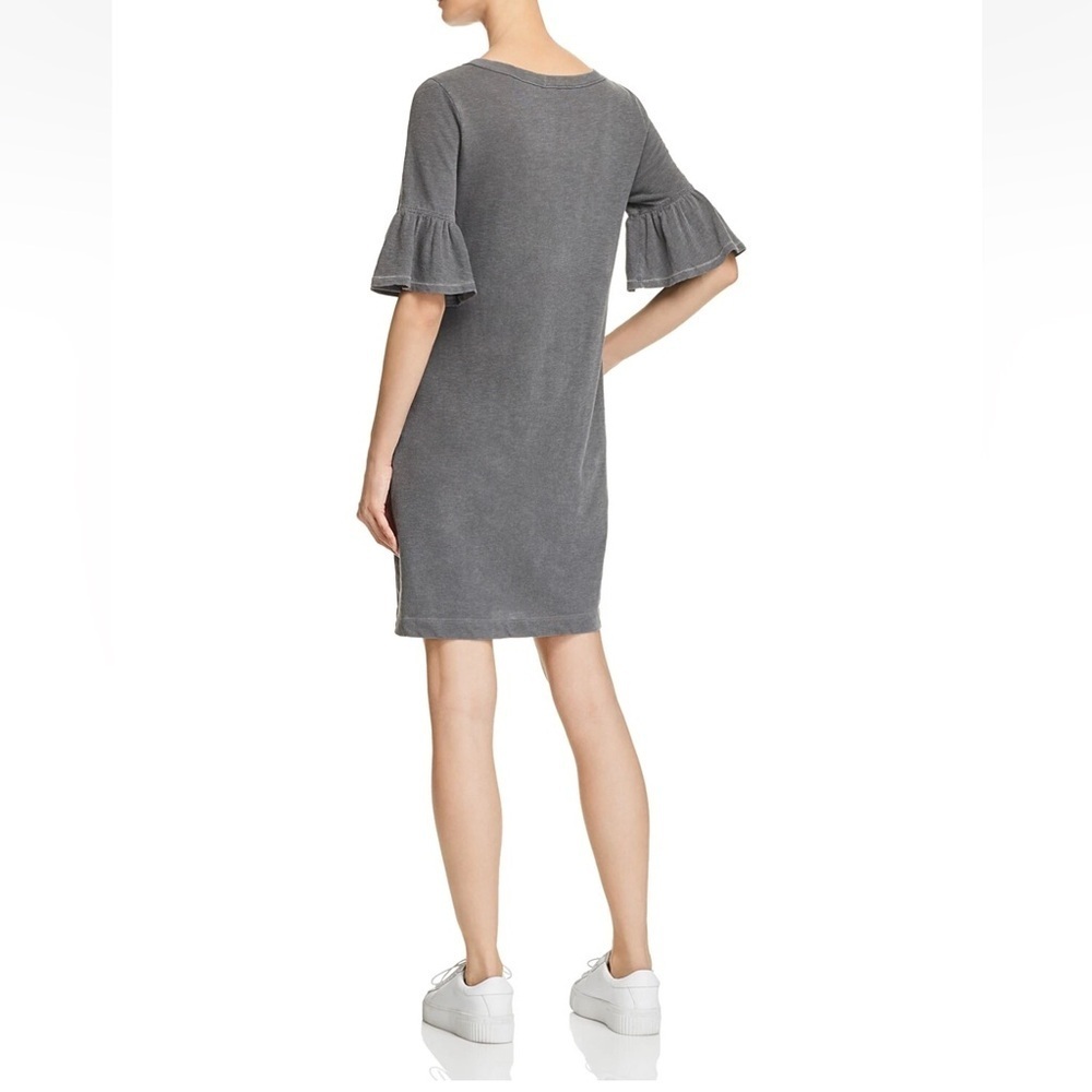 Splendid Gray Bell Sleeve Shift Dress XS Casual T-Shirt Dress Soft Knit - Picture 3 of 10